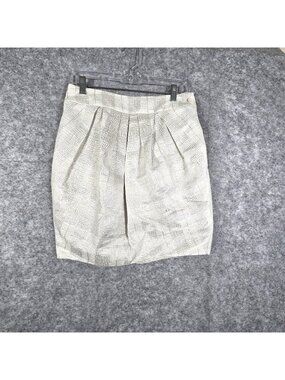 Mignon Doo NWT Women's Metallic Skirt Size 4